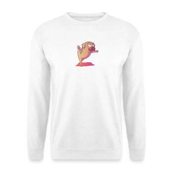 Dog Yoga Fun and Colorful - Unisex Sweatshirt - white - Front
