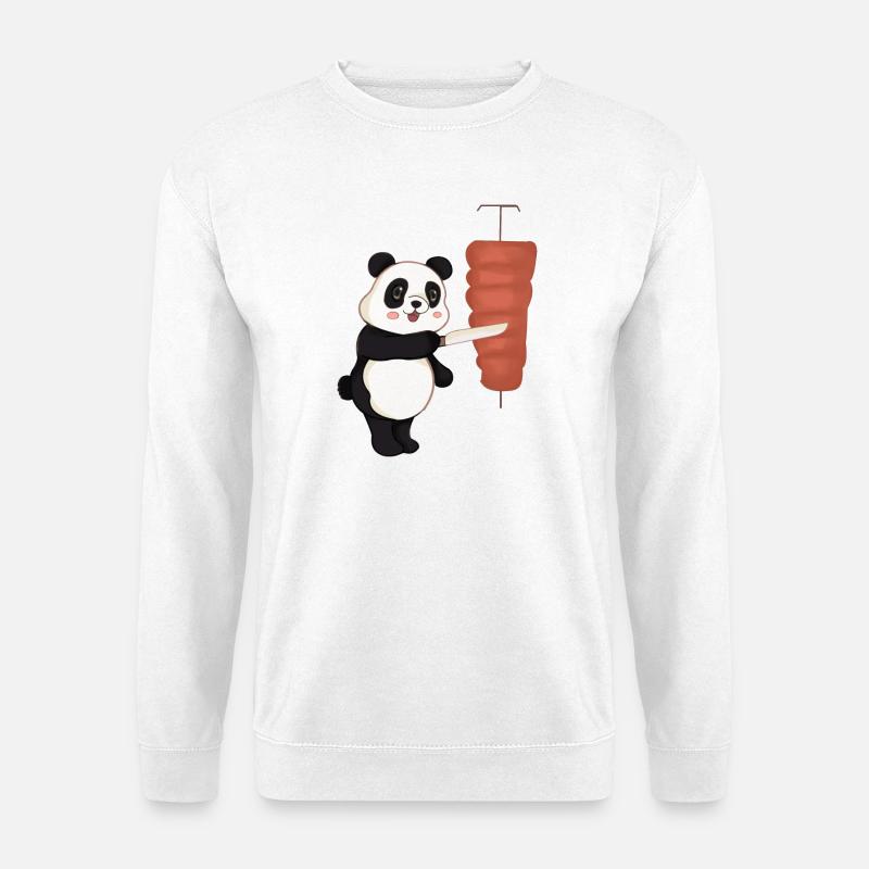 Döner Panda Kebab - Unisex Pullover - Weiß