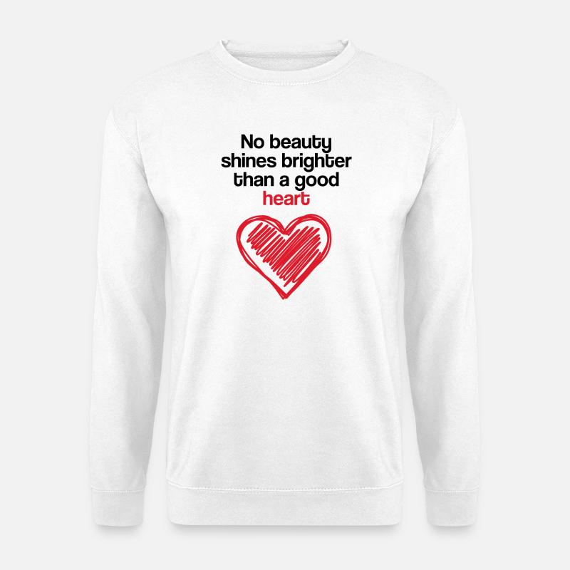 Ein gutes Herz - Unisex Pullover - Weiß