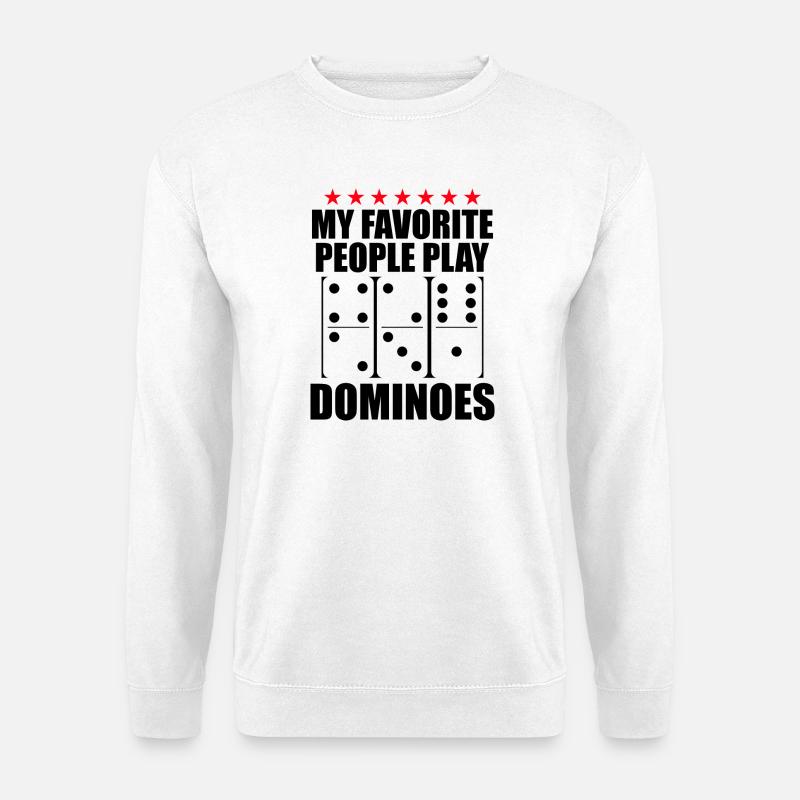Domino Design - Unisex Pullover - Weiß