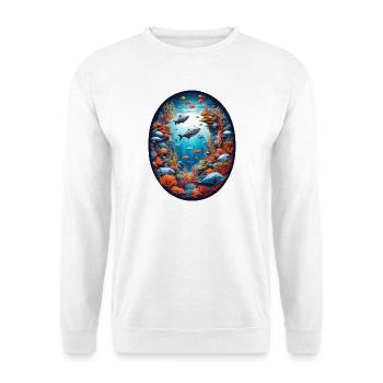 Marine Animals-Fish - Unisex Sweatshirt - white - Front