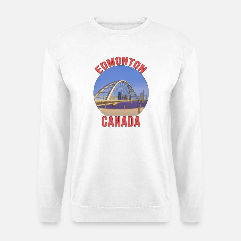 Edmonton, Kanada - Unisex Pullover - Weiß