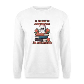 Clever Cat - Unisex Sweatshirt - white - Front