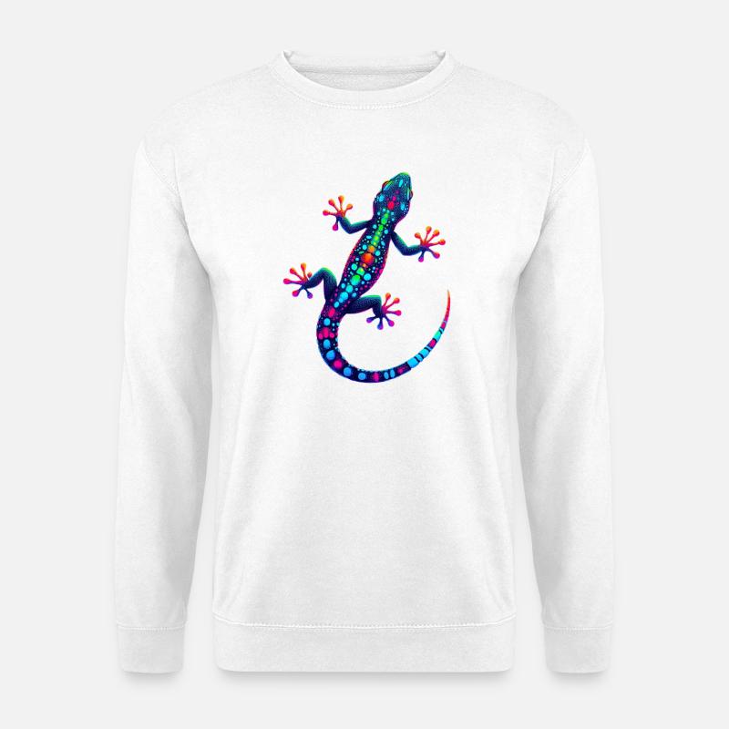 Gecko - Sweat-shirt Unisexe - blanc