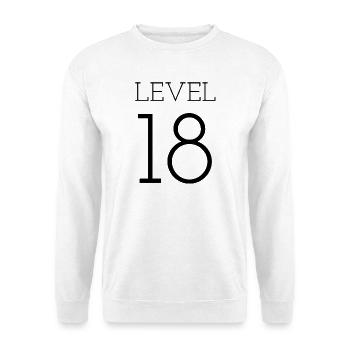 level 18 - Unisex Pullover - Weiß - Vorne