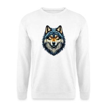 Loup - Sweat-shirt Unisexe - blanc - Devant