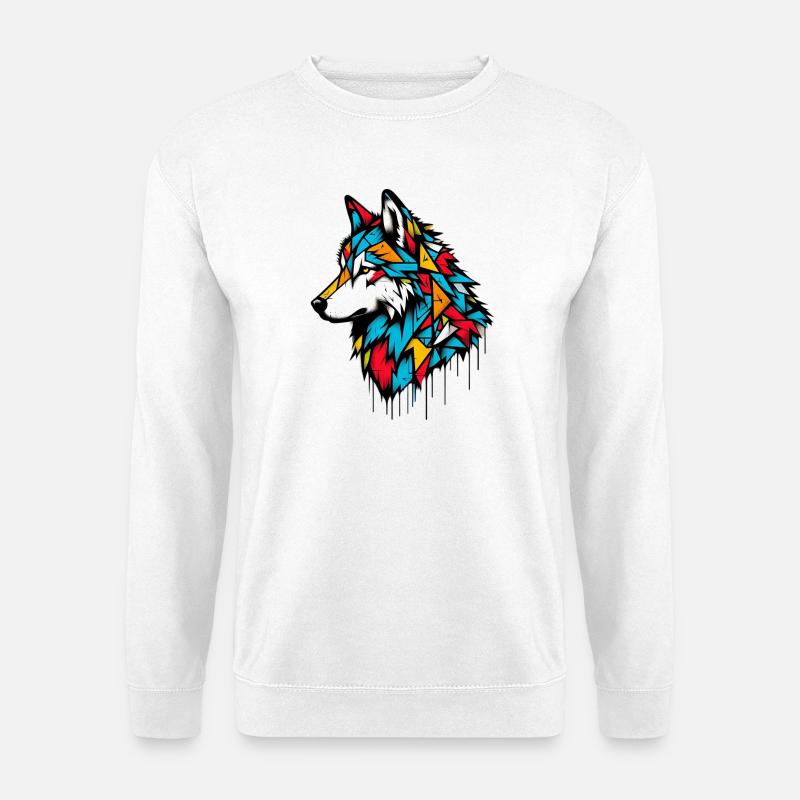 Wolf - Unisex Sweatshirt - white