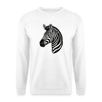 Zebra - Unisex Pullover - Weiß - Vorne