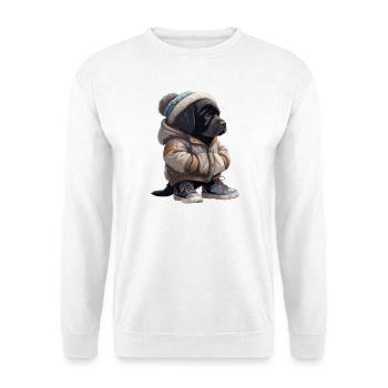 Tenue d’hiver Labrador Retriever - Sweat-shirt Unisexe - blanc - Devant