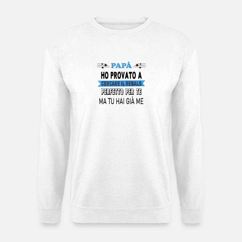 Perfektes Geschenk für Papa - Unisex Pullover - Weiß