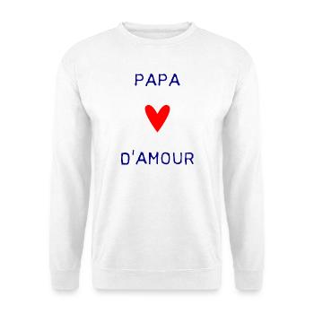 HAPPY FATHER'S DAY. DAD. FATHER'S DAY. FATHER - Unisex Sweatshirt - white - Front