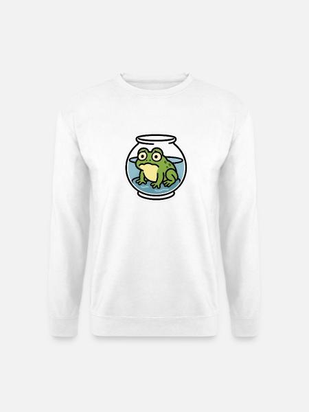 Frog in a Bowl - Unisex Sweatshirt - white