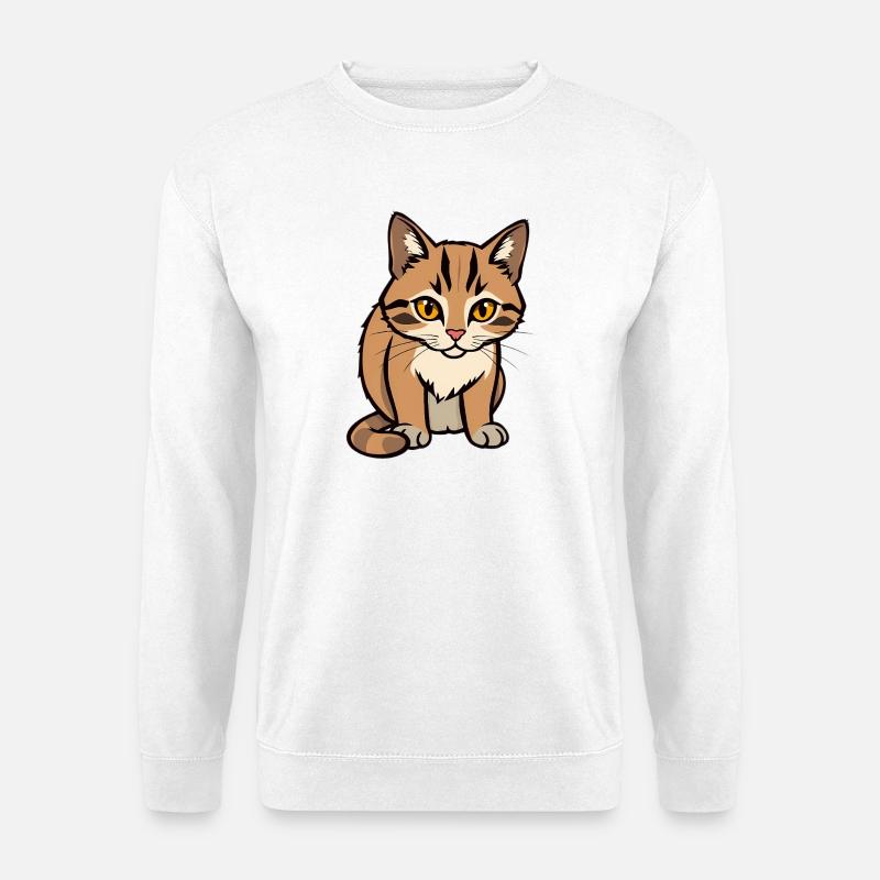 Katze - Unisex Pullover - Weiß