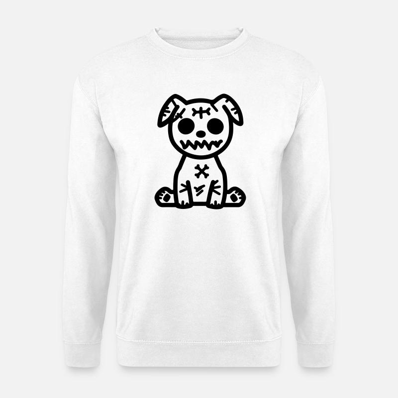 Hund Zombie - Unisex Pullover - Weiß