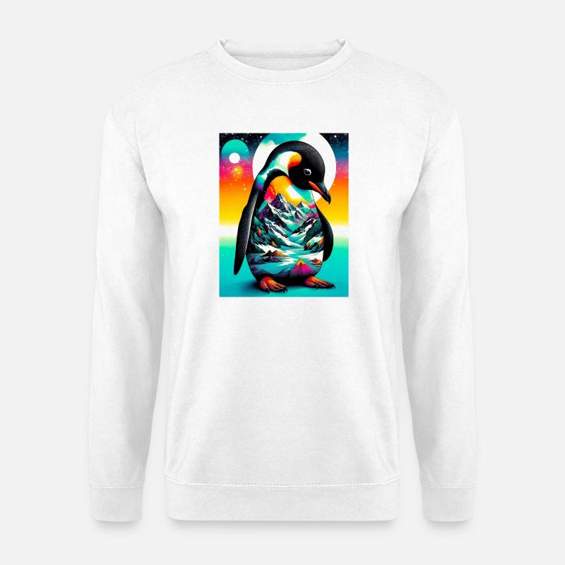 Pinguin - Unisex Pullover - Weiß