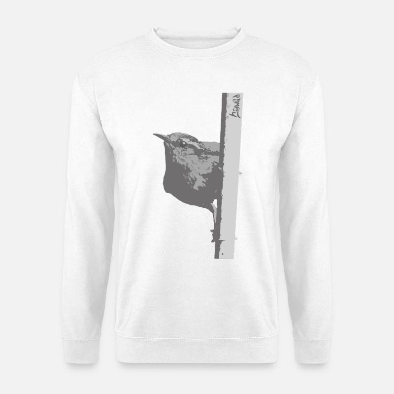 Zaunkönig - Unisex Pullover - Weiß