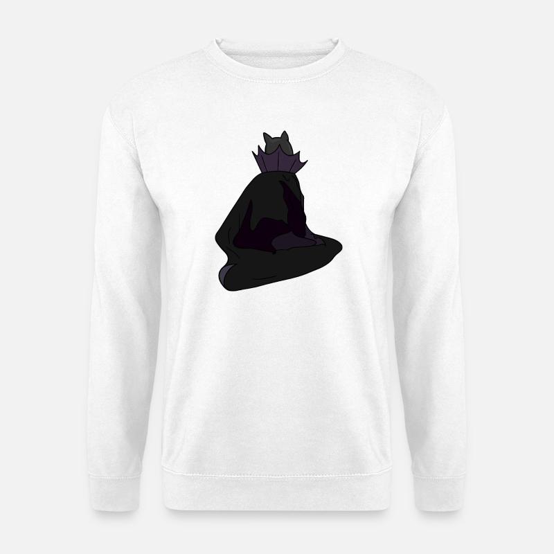 Beschattete Königin im Samtmantel - Unisex Pullover - Weiß