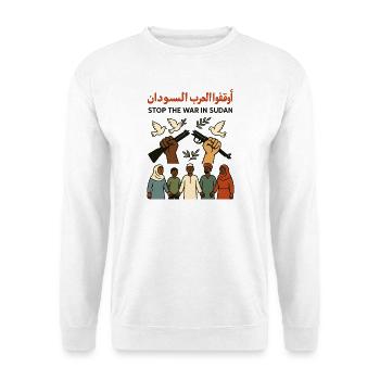 Peace for Sudan - Unisex Sweatshirt - white - Front