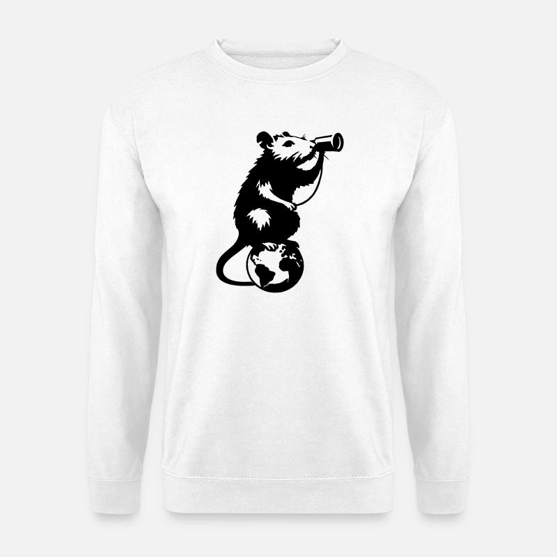 Rat has a longing - Unisex Sweatshirt - white