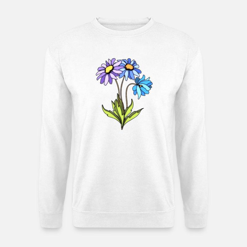 Blumen - Unisex Pullover - Weiß