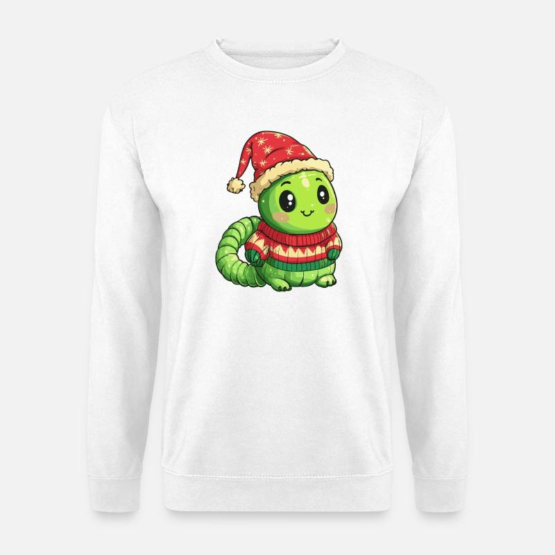 Wurm Weihnachten - Unisex Pullover - Weiß