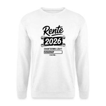 Pension Countdown 2026 - Unisex Sweatshirt - white - Front