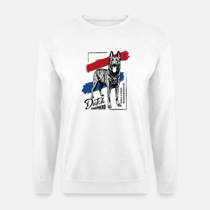 Dutch Shepherd - Dutchie  - Unisex Sweatshirt - white
