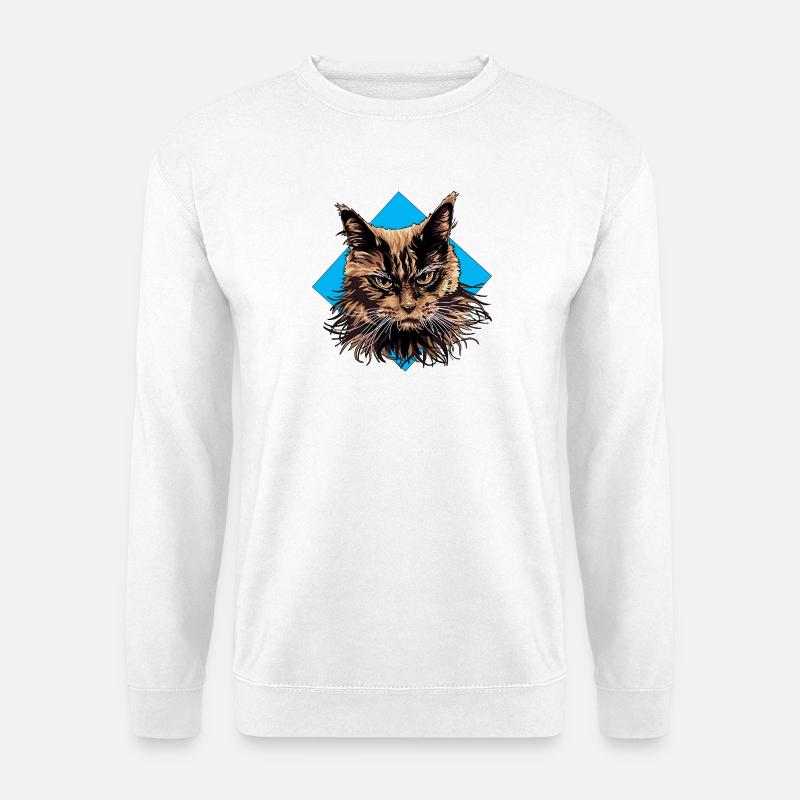 CatLover_png - Unisex Pullover - Weiß