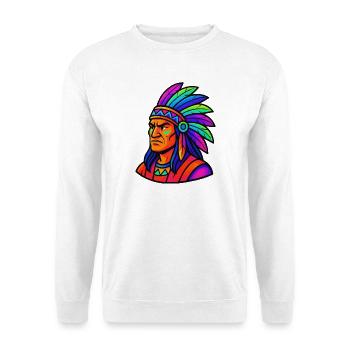 Chief Indian Comic - Unisex Sweatshirt - white - Front