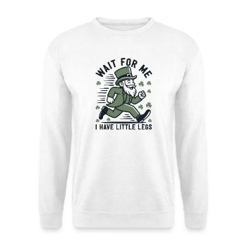 Leprechaun en fuite - Sweat-shirt Unisexe - blanc - Devant