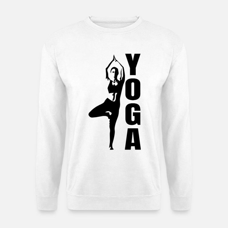 Yoga Logo - Unisex Pullover - Weiß