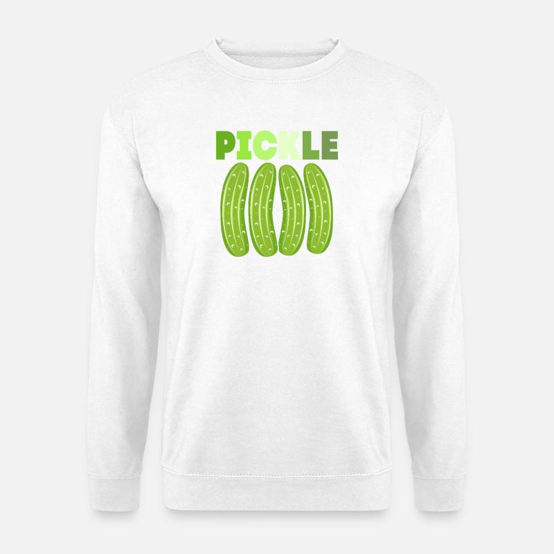 Cornichon concombre - Sweat-shirt Unisexe - blanc