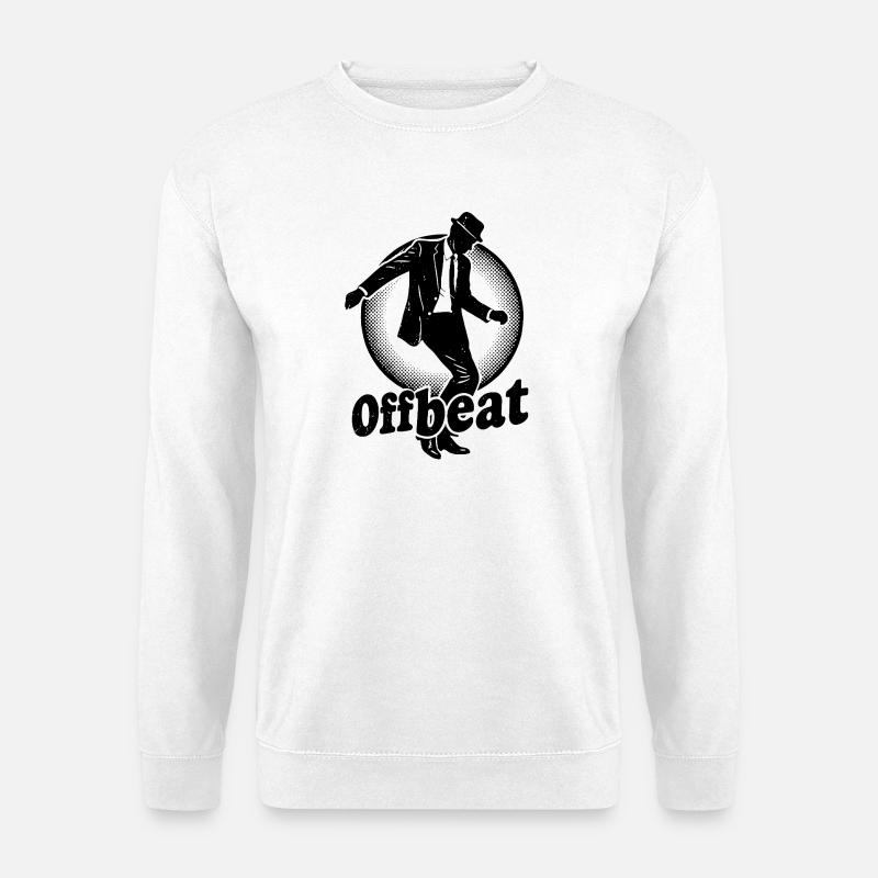 Offbeat im Anzug - Unisex Pullover - Weiß