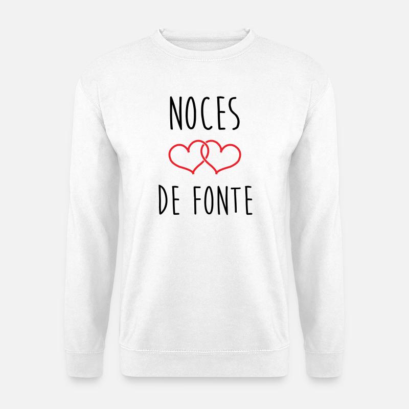 Fonte-Hochzeit 73 Jahre Ehe - Unisex Pullover - Weiß