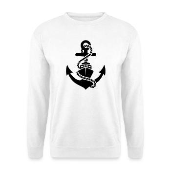 Anchor Rope Maritime Silhouette - Unisex Sweatshirt - white - Front