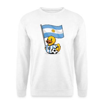 Argentinien Fußball Shirt für Fans - Unisex Pullover - Weiß - Vorne