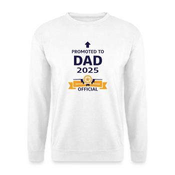 Beförderung zum Vater 2025 - Unisex Pullover - Weiß - Vorne