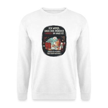 Horror Filme Schauen Lustiger Spruch - Unisex Pullover - Weiß - Vorne