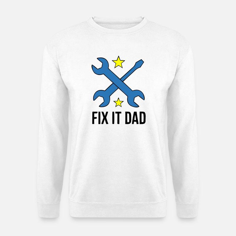 Fix It Dad Tool Crest - Unisex Sweatshirt - white