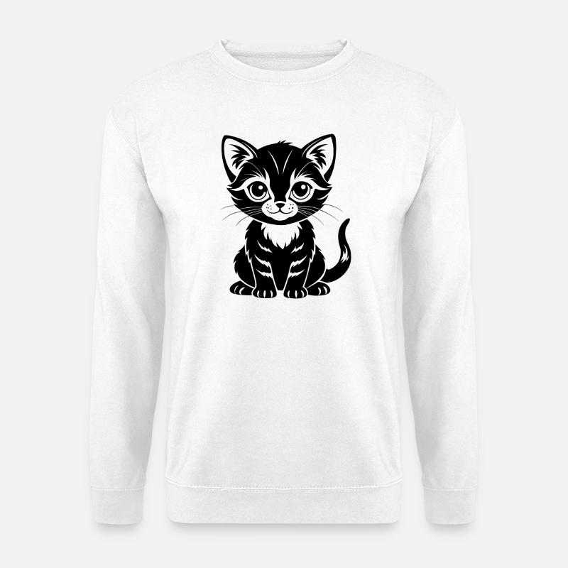 Chat mignon - Sweat-shirt Unisexe - blanc