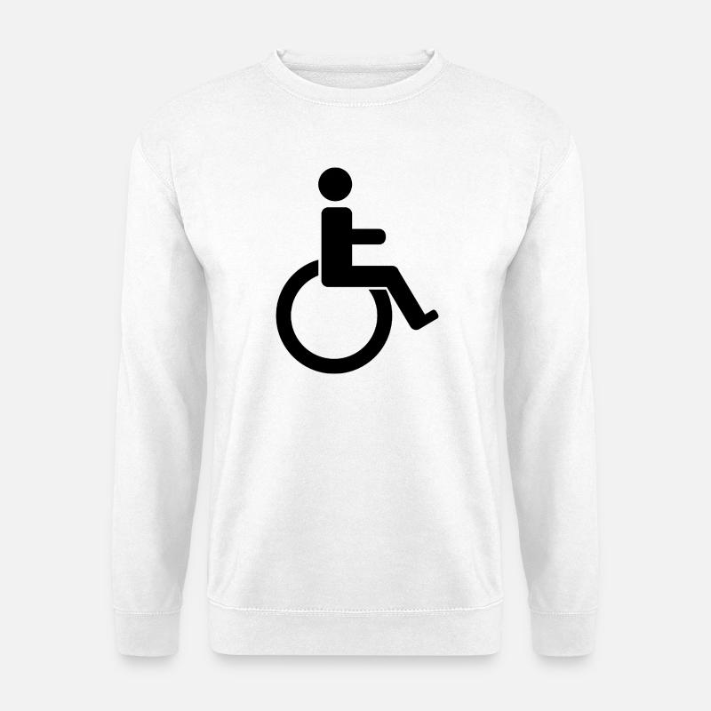 Behindertenschild - Unisex Pullover - Weiß