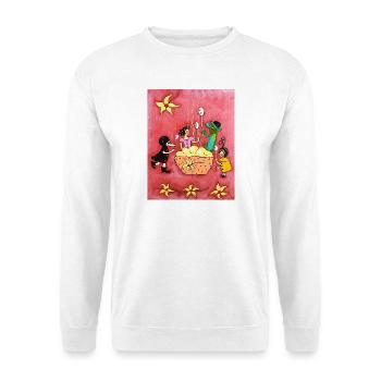 Vanille Pudding - Unisex Pullover - Weiß - Vorne - Alina (178cm) & Michal (187cm)