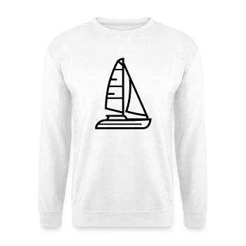 Boot - Unisex Pullover - Weiß - Vorne