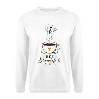 BEE Brewtiful Coffee Mug Design - Unisex Sweatshirt - white - Front