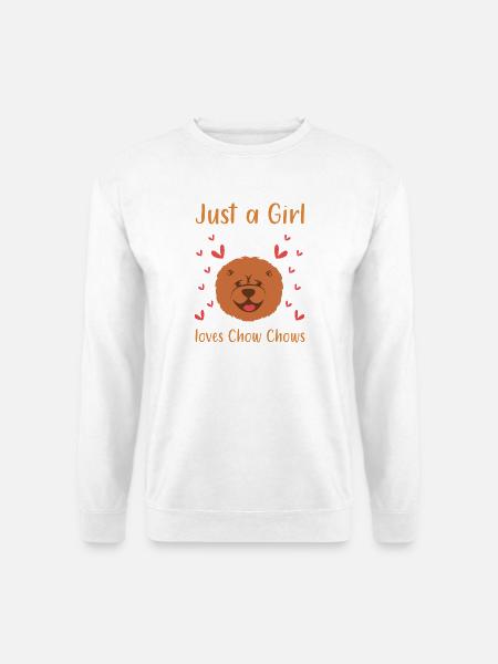 Chow Chow Hund - Unisex Pullover - Weiß