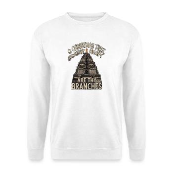 Heavy Metal Christmas Tree - Unisex Sweatshirt - white - Front