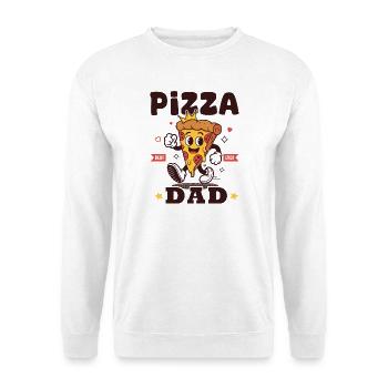 Pizza-Papa Pizza-Liebhaber-Geschenk - Unisex Pullover - Weiß - Vorne