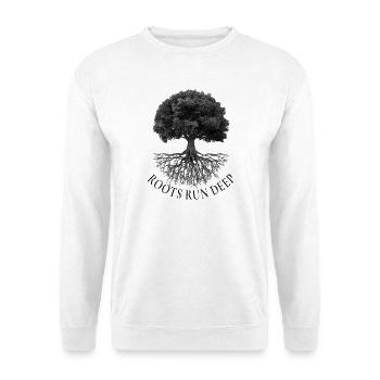 Roots Run Deep – Baum mit Wurzeln - Unisex Pullover - Weiß - Vorne