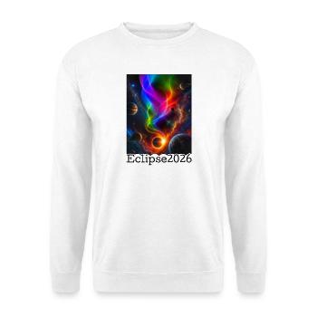 Nebula Neon Eclipse 2026 édition limitée - Sweat-shirt Unisexe - blanc - Devant