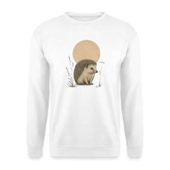 Igel - Unisex Pullover - Weiß - Vorne - Alina (178cm) & Michal (187cm)